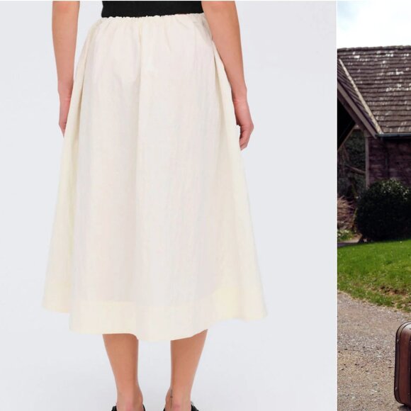 NWT Billie Poplin Midi Skirt - Picture 3 of 3